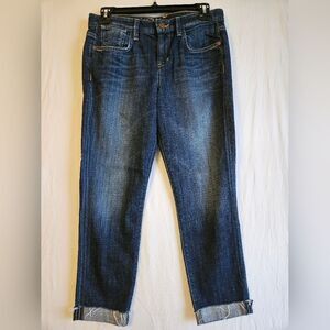 Joe's Jeans Women's Size 25 (29x23.5) Best Friend Mid-Rise Dark Wash Cuff Hem